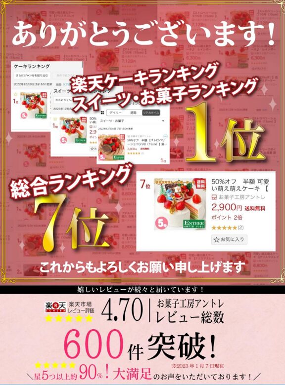 マリオ誕生日ケーキを通販注文できる店9選 お菓子工房アントレ　楽天市場