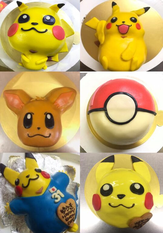 お菓子のグランパ：ポケモン立体ケーキを2種類から選んでオーダー！